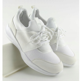Ultra light white BY-069 White sports shoes 2