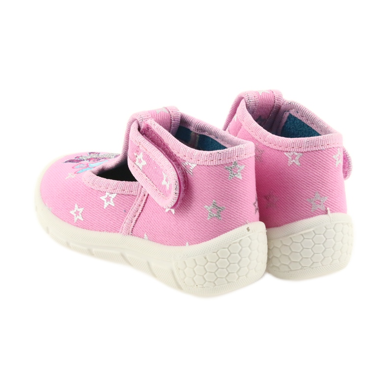 Befado children's shoes 531P009 slippers grey pink 3
