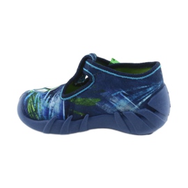 Befado children's shoes 110P339 slippers blue green navy blue 2 Befado children's shoes 110P339 slippers blue green navy blue 2