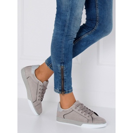 Gray Women's gray sneakers K-307 Gray grey 1