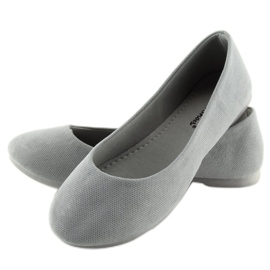 Gray women's ballerinas JX1018 Gray grey 2