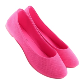 Pink women's ballerinas JX1018 Fuchsia 1