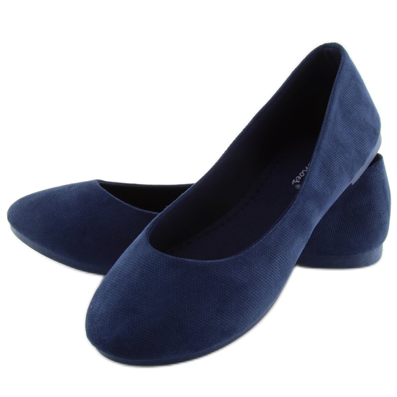 Women's navy blue ballerinas JX1018 Navy 2