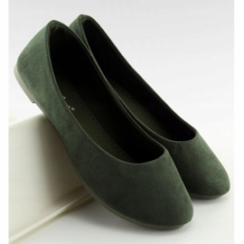 Green women's ballerinas JX1018 Green 2