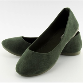 Green women's ballerinas JX1018 Green 1