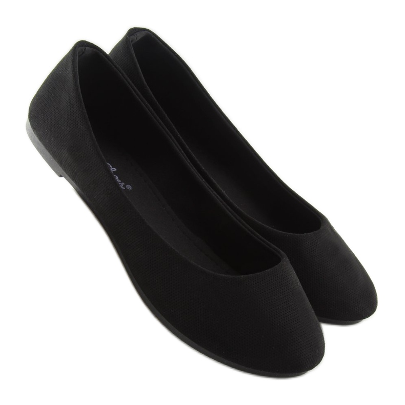 Black women's ballerinas JX1018 Black 1 Black women's ballerinas JX1018 Black 1