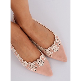 Openwork pink ballerinas LT99P Pink 1