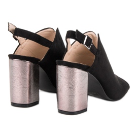 Built Sandals On A VINCEZA Bar black 1