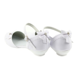 Miko white children's communion ballerinas 2