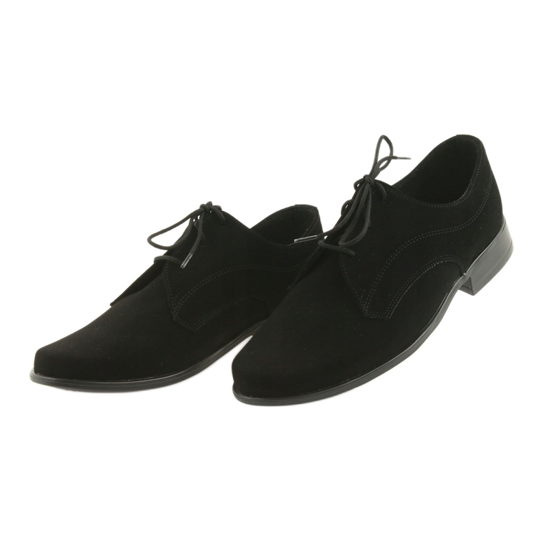 Miko children's shoes, suede, black communion shoes 4