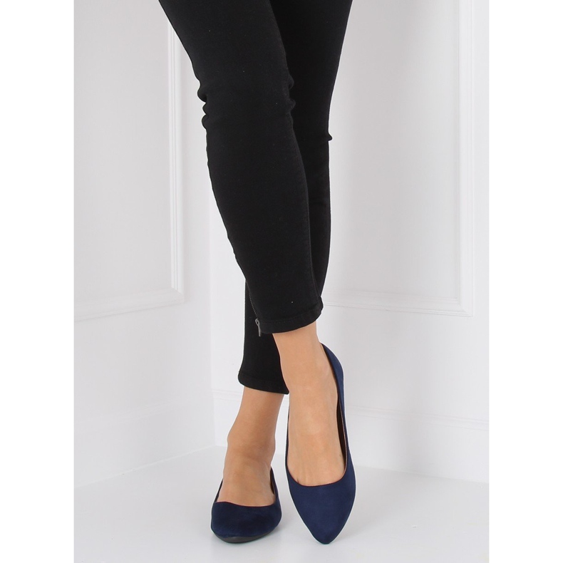 Ballerinas almond navy blue toes WD39P Navy 2 Ballerinas almond navy blue toes WD39P Navy 2
