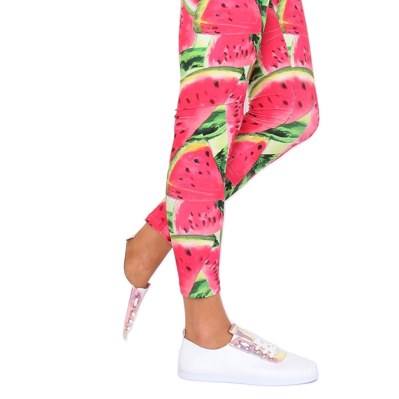 White and pink sneakers with a hologram JX71P Champagne 1