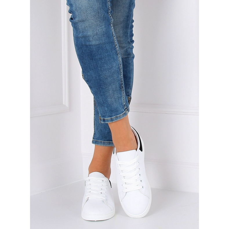 Women's black and white sneakers BL147P Black 2 Women's black and white sneakers BL147P Black 2