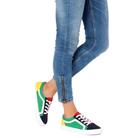 Multicolor women's sneakers BL156 Navy multicolored 2