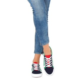 Multicolor women's sneakers BL156 Navy multicolored 1
