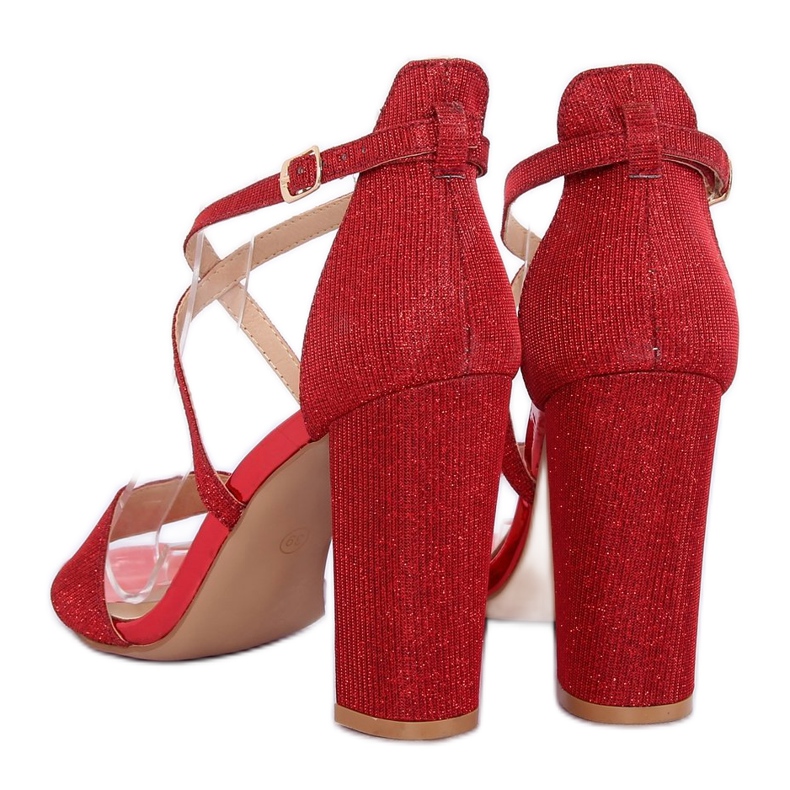 Sandals on the post red NC791 Red 1