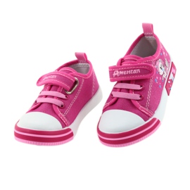 American Club pink children's sneakers with Velcro 28/19 4