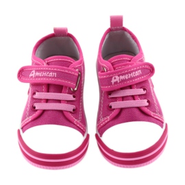 American Club pink children's sneakers with Velcro 28/19 3