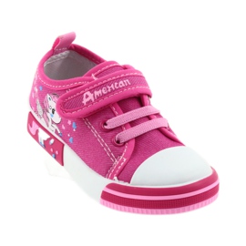 American Club pink children's sneakers with Velcro 28/19 1