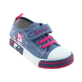 American Club blue children's sneakers with Velcro 28/19 pink 1 American Club blue children's sneakers with Velcro 28/19 pink 1