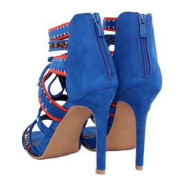 Blue gladiator sandals MT029 Blue 1