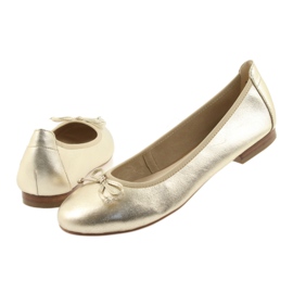 Caprice ballerinas golden shoes for women 22102 5