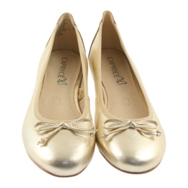 Caprice ballerinas golden shoes for women 22102 3