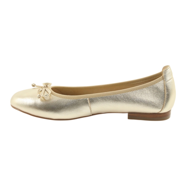 Caprice ballerinas golden shoes for women 22102 2