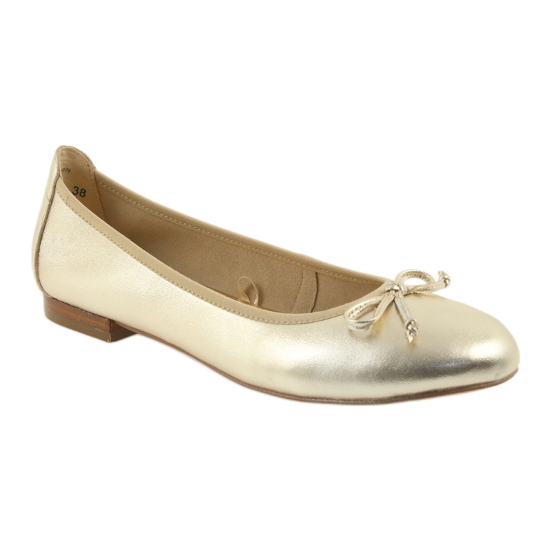 Caprice ballerinas golden shoes for women 22102 1 Caprice ballerinas golden shoes for women 22102 1
