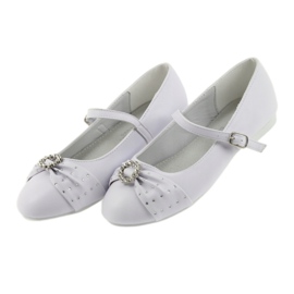 Ballerinas with communion rhinestones American Club 12/19 white 3
