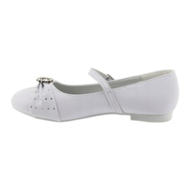Ballerinas with communion rhinestones American Club 12/19 white 1