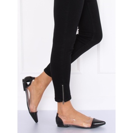 Black transparent ballerinas N18-292 Black 1 Black transparent ballerinas N18-292 Black 1