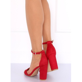 Sandals on the post red Y2385-27 Red 2