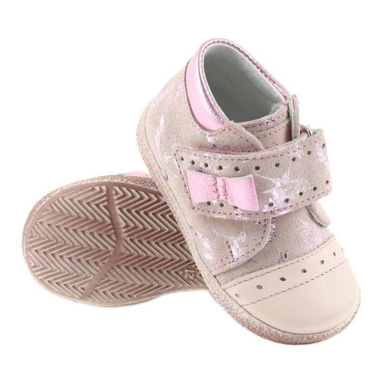 Velcro booties children's shoes Ren But 1535 pink flamingos 3