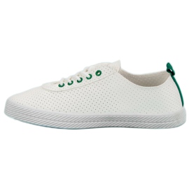 Kylie Openwork Tied Sneakers white 1