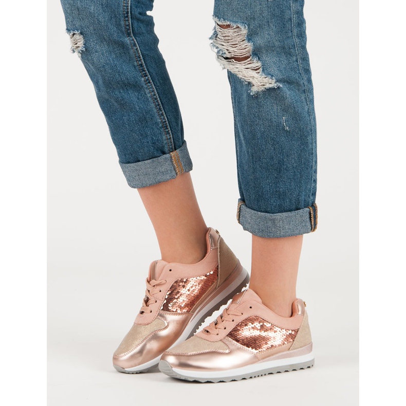 Sport Shoes With Sequins pink 2