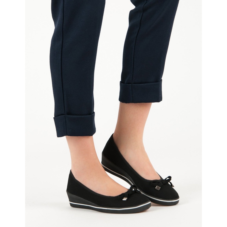 Wedge Ballerina black 1