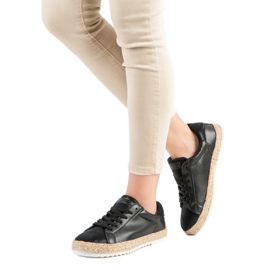 Tied Espadrilles black 2