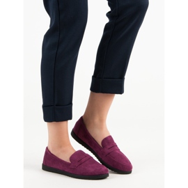 Comer Suede loafers violet 1