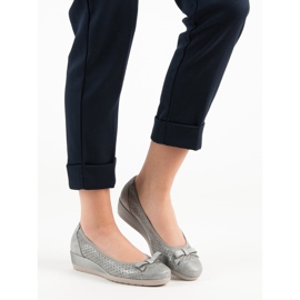 Vinceza Comfortable wedge pumps grey 1