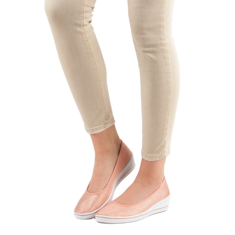 Comer Pink Ballerina On Wedge 2