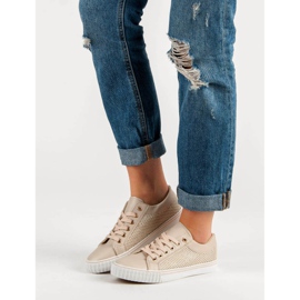 Low Sneakers With Mesh brown 2