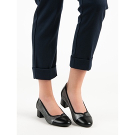 Pumps On The VINCEZA Flat Heel black grey 1