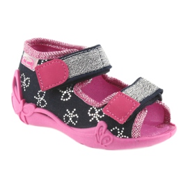 Befado children's shoes 242P089 pink navy blue 1