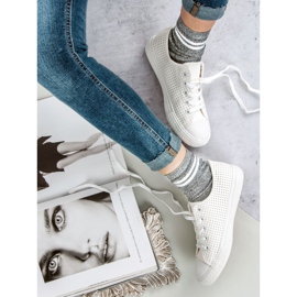 Kylie Openwork Sneakers On The Binding white 1