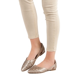 Stylish VINCEZA ballerinas yellow 2