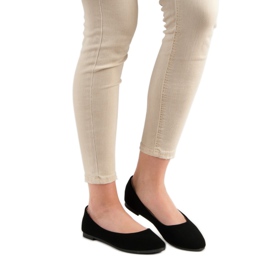Classic suede ballerinas from VINCEZA black 2