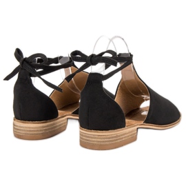 VINCEZA Black Sandals 1