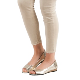 Open Toe VINCEZA ballerinas yellow 2