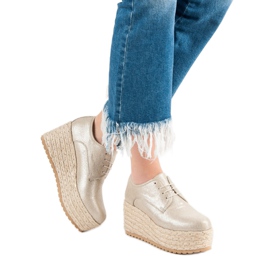 Corina Fashionable Laced Espadrilles shoes yellow 1 Corina Fashionable Laced Espadrilles shoes yellow 1